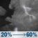 Tonight: A chance of showers and thunderstorms before 5am, then showers and thunderstorms likely. Mostly cloudy, with a low around 70. Northeast wind 0 to 5 mph. Chance of precipitation is 60%. New rainfall amounts less than a tenth of an inch possible. Tonight: Chance Showers And Thunderstorms